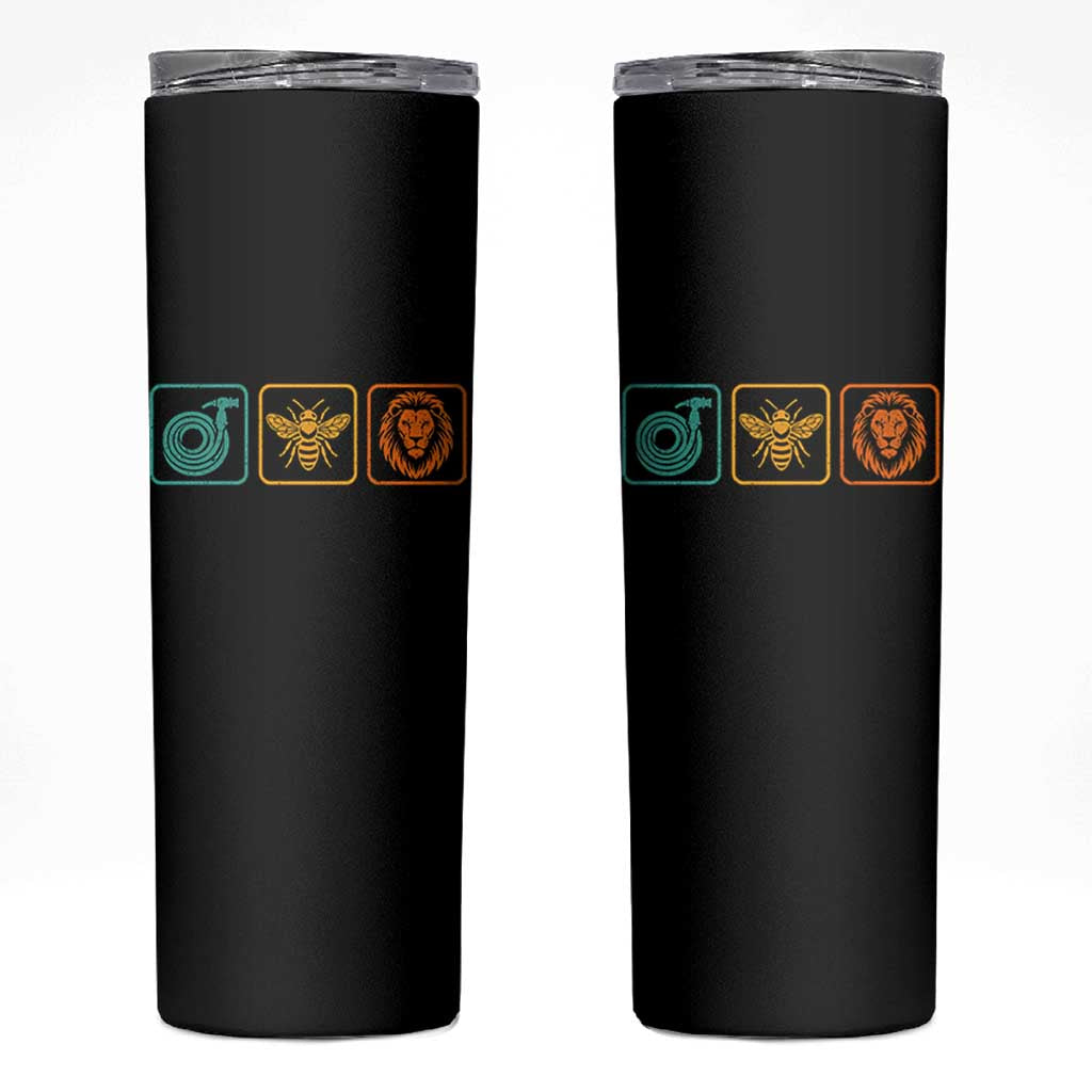 Hose Bee Lion Icons Funny Meme Retro Skinny Tumbler