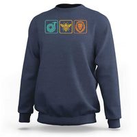 Hose Bee Lion Icons Funny Meme Retro Sweatshirt
