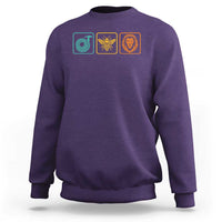 Hose Bee Lion Icons Funny Meme Retro Sweatshirt