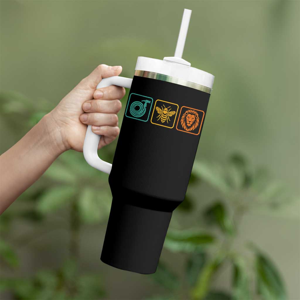 Hose Bee Lion Icons Funny Meme Retro Tumbler With Handle