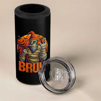 Funny Halloween Bigfoot 4 in 1 Can Cooler Tumbler Bruh Spooky Mummy Sasquatch Jack O Lantern - Wonder Print Shop