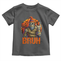 Funny Halloween Bigfoot Toddler T Shirt Bruh Spooky Mummy Sasquatch Jack O Lantern - Wonder Print Shop