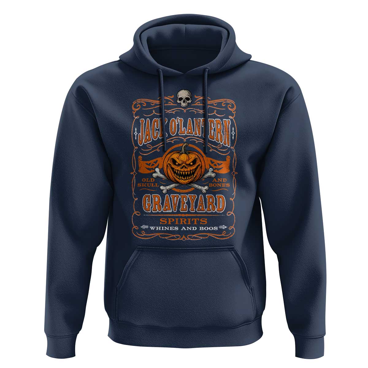 Halloween Jack O Lantern Hoodie Scary Skull Pumpkin Face - Wonder Print Shop