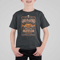 Halloween Jack O Lantern T Shirt For Kid Scary Skull Pumpkin Face - Wonder Print Shop
