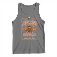 Halloween Jack O Lantern Tank Top Scary Skull Pumpkin Face - Wonder Print Shop