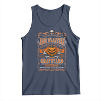 Halloween Jack O Lantern Tank Top Scary Skull Pumpkin Face - Wonder Print Shop