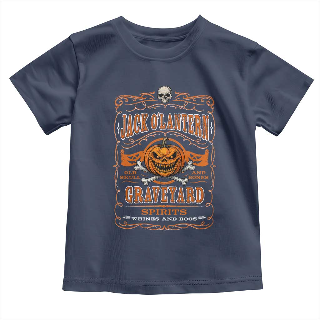 Halloween Jack O Lantern Toddler T Shirt Scary Skull Pumpkin Face - Wonder Print Shop