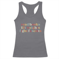 Read Books Lift Weights Fight Fascists Racerback Tank Top - Wonder Print Shop