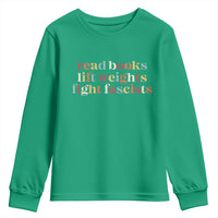 Read Books Lift Weights Fight Fascists Youth Sweatshirt - Wonder Print Shop