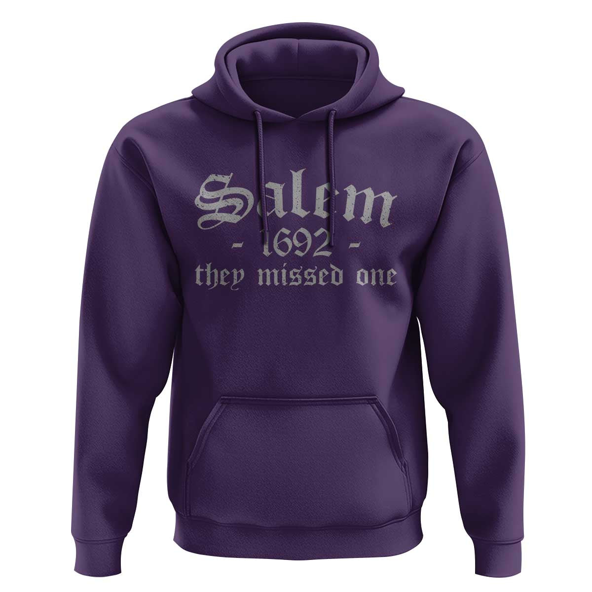 Salem 1692 They Missed One Hoodie Halloween Feminist Witch Trials Gothic - Wonder Print Shop