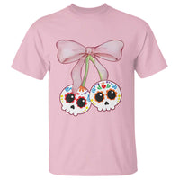 Day Of The Dead T Shirt Sugar Skull Pink Bow Coquette Aesthetic - Wonder Print Shop