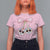 Day Of The Dead T Shirt For Women Sugar Skull Pink Bow Coquette Aesthetic - Wonder Print Shop
