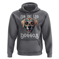 Day Of The Dead Hoodie Dia De Los Doggos Dog Calaca Face Painting