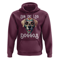 Day Of The Dead Hoodie Dia De Los Doggos Dog Calaca Face Painting
