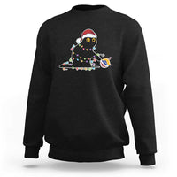 Funny Harris Supporter Sweatshirt Christmas Black Cat With Bauble - Wonder Print Shop