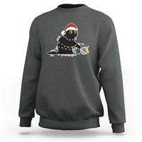 Funny Harris Supporter Sweatshirt Christmas Black Cat With Bauble - Wonder Print Shop