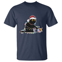 Funny Harris Supporter T Shirt Christmas Black Cat With Bauble - Wonder Print Shop