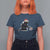 Funny Harris Supporter T Shirt For Women Christmas Black Cat With Bauble - Wonder Print Shop