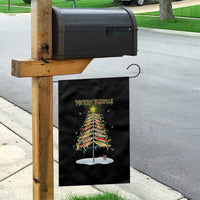 Funny Christmas Fishing Garden Flag Merry Fishmas Fish Xmas Tree Star - Wonder Print Shop