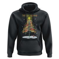 Funny Christmas Fishing Hoodie Merry Fishmas Fish Xmas Tree Star