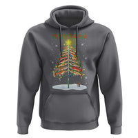 Funny Christmas Fishing Hoodie Merry Fishmas Fish Xmas Tree Star