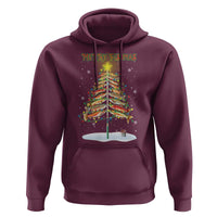 Funny Christmas Fishing Hoodie Merry Fishmas Fish Xmas Tree Star
