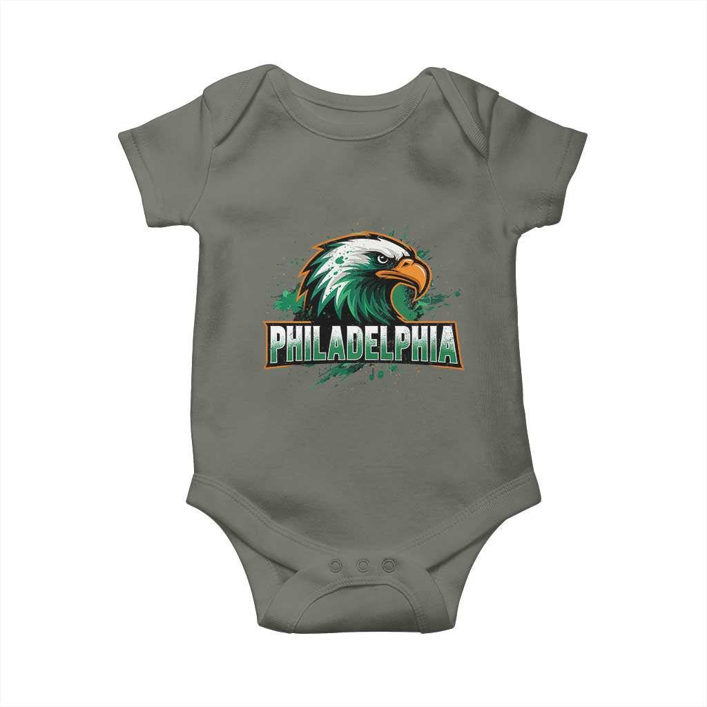 Philadelphia Fan Baby Onesie Eagles Sport Philly Fan - Wonder Print Shop