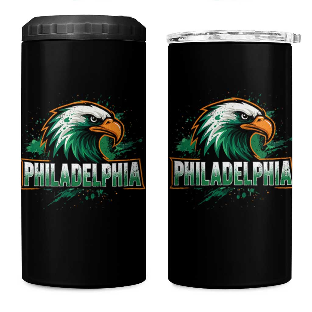 Philadelphia Fan 4 in 1 Can Cooler Tumbler Eagles Sport Philly Fan - Wonder Print Shop