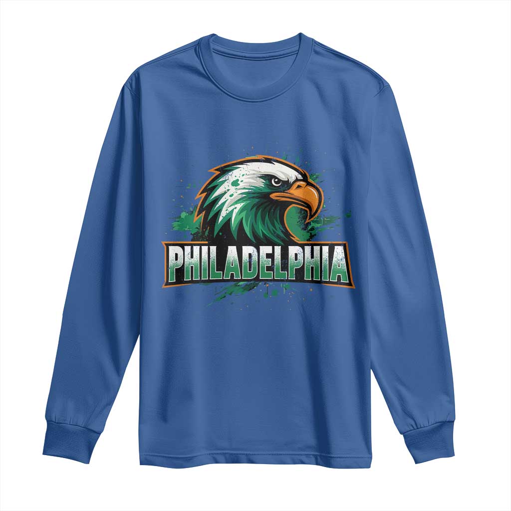 Philadelphia Fan Long Sleeve Shirt Eagles Sport Philly Fan - Wonder Print Shop