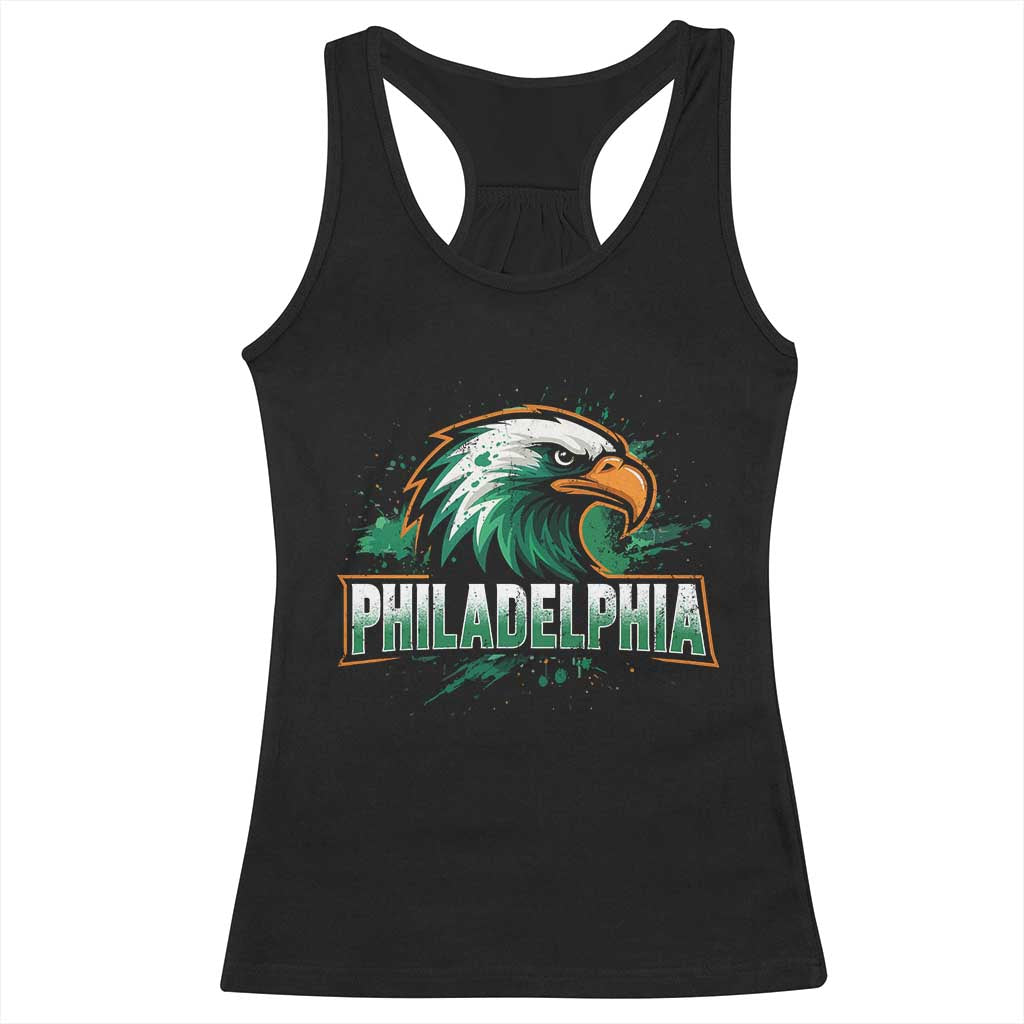 Philadelphia Fan Racerback Tank Top Eagles Sport Philly Fan - Wonder Print Shop