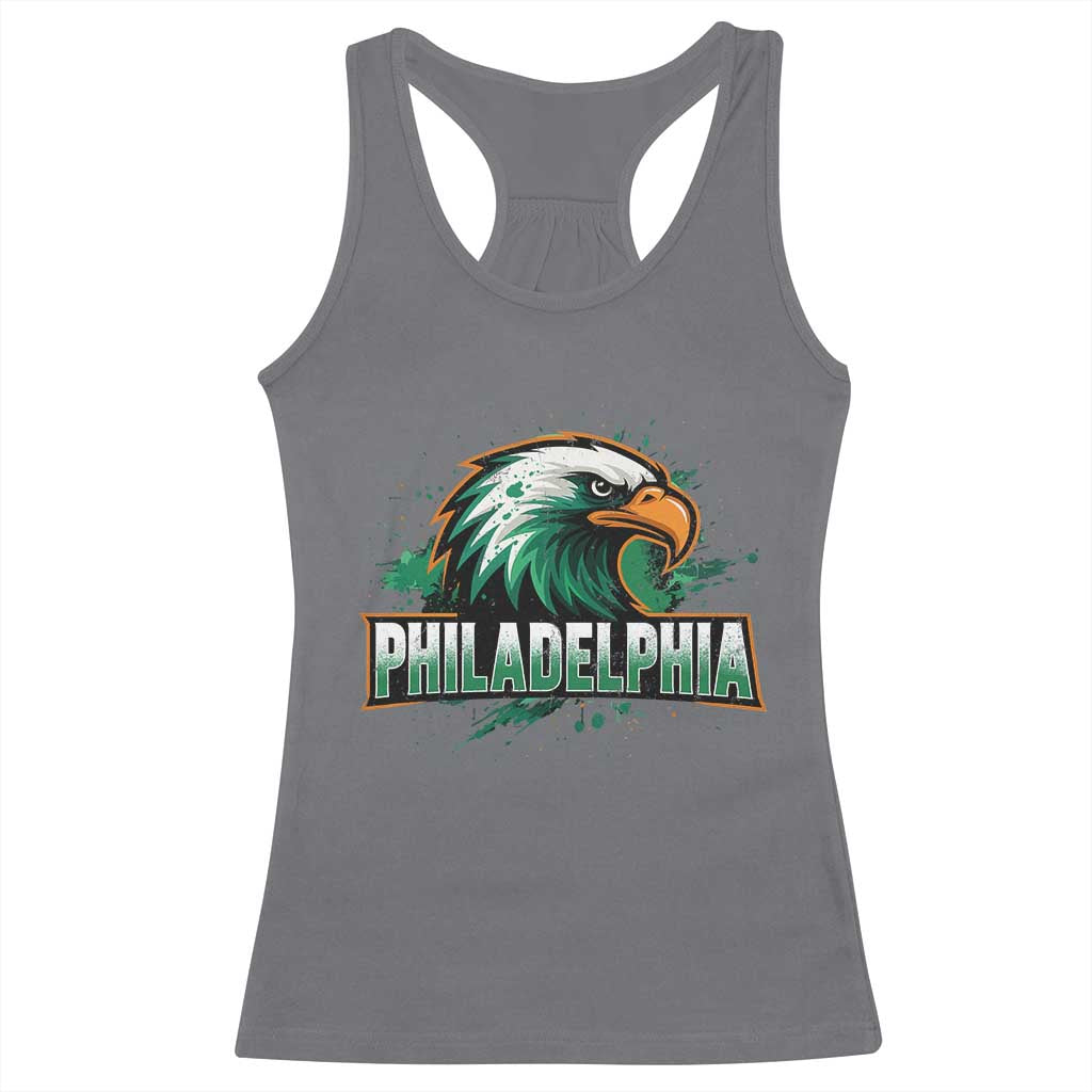 Philadelphia Fan Racerback Tank Top Eagles Sport Philly Fan - Wonder Print Shop