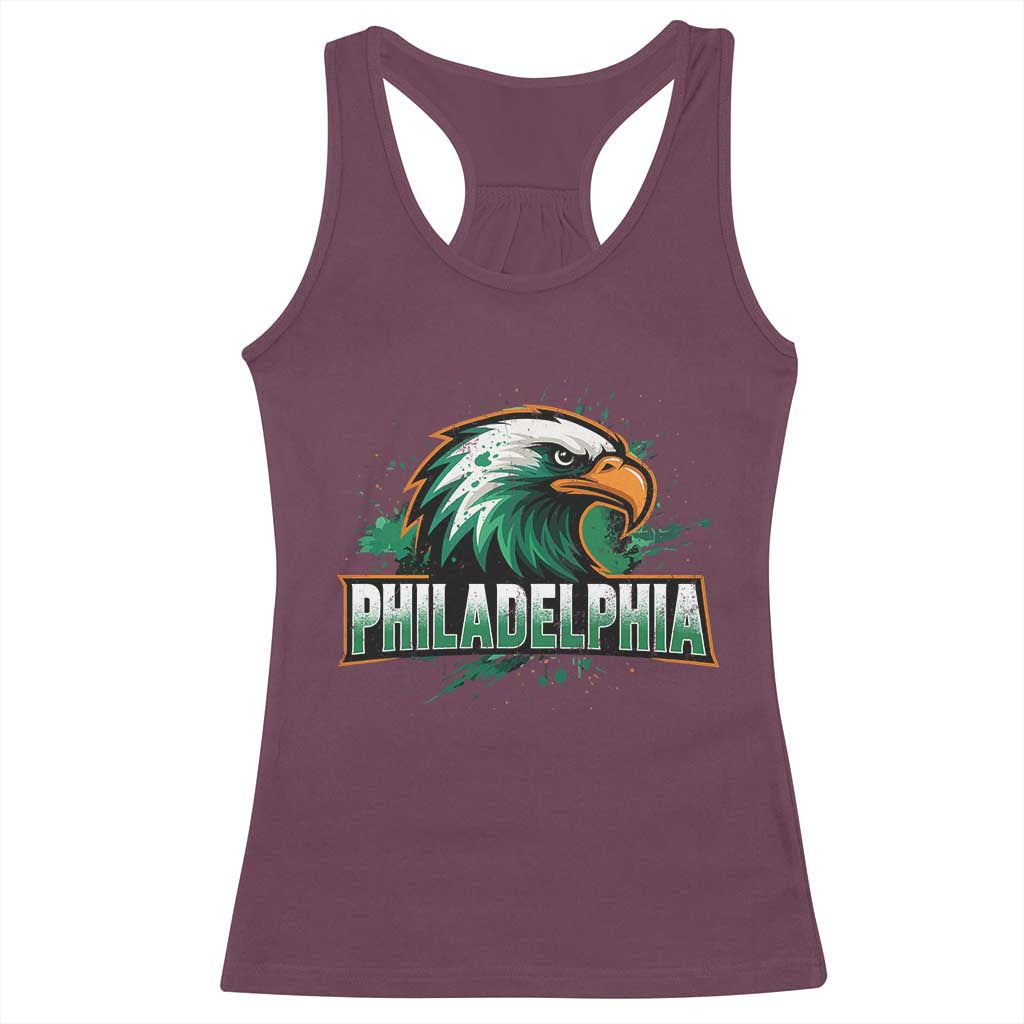 Philadelphia Fan Racerback Tank Top Eagles Sport Philly Fan - Wonder Print Shop