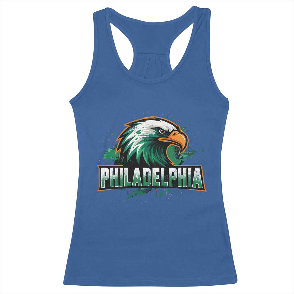 Philadelphia Fan Racerback Tank Top Eagles Sport Philly Fan - Wonder Print Shop