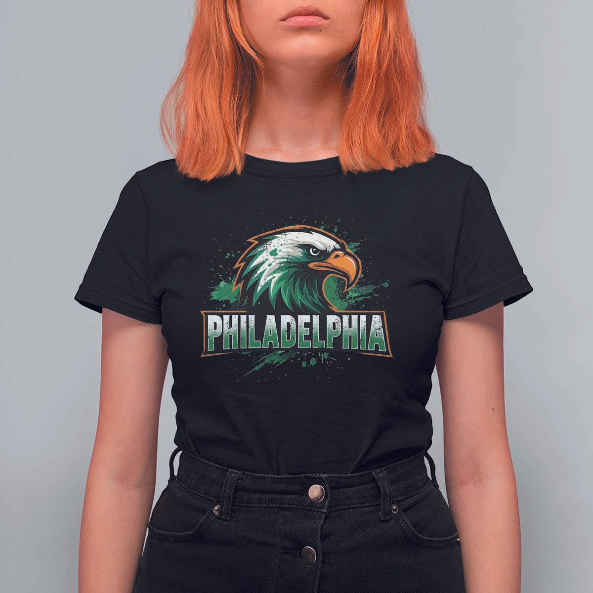 Philadelphia Fan T Shirt For Women Eagles Sport Philly Fan - Wonder Print Shop