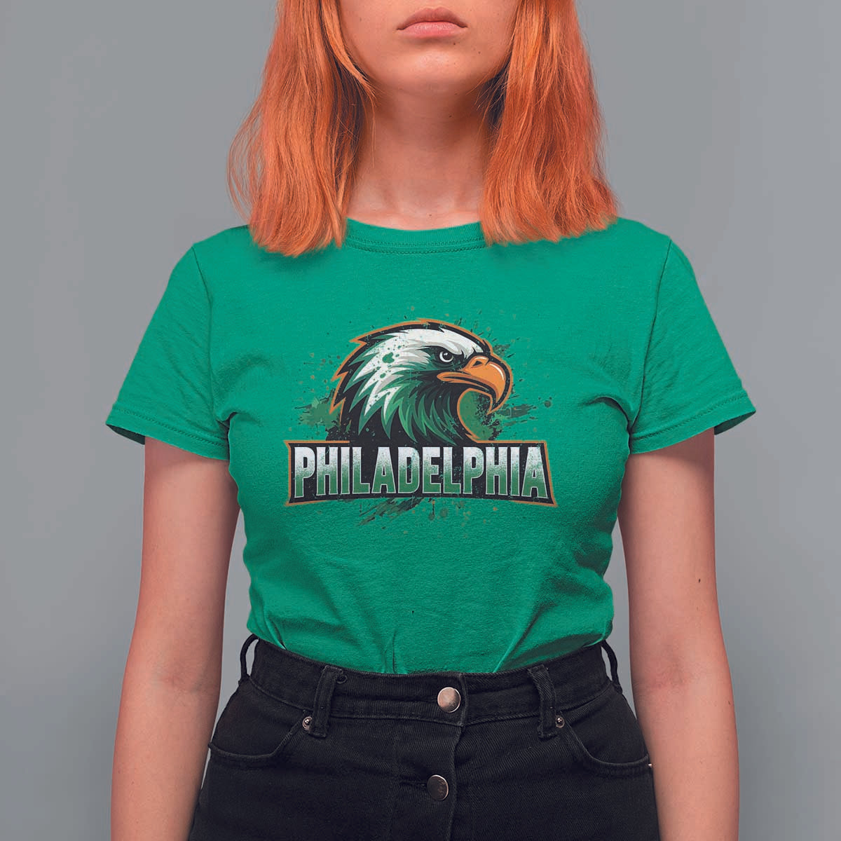 Philadelphia Fan T Shirt For Women Eagles Sport Philly Fan - Wonder Print Shop