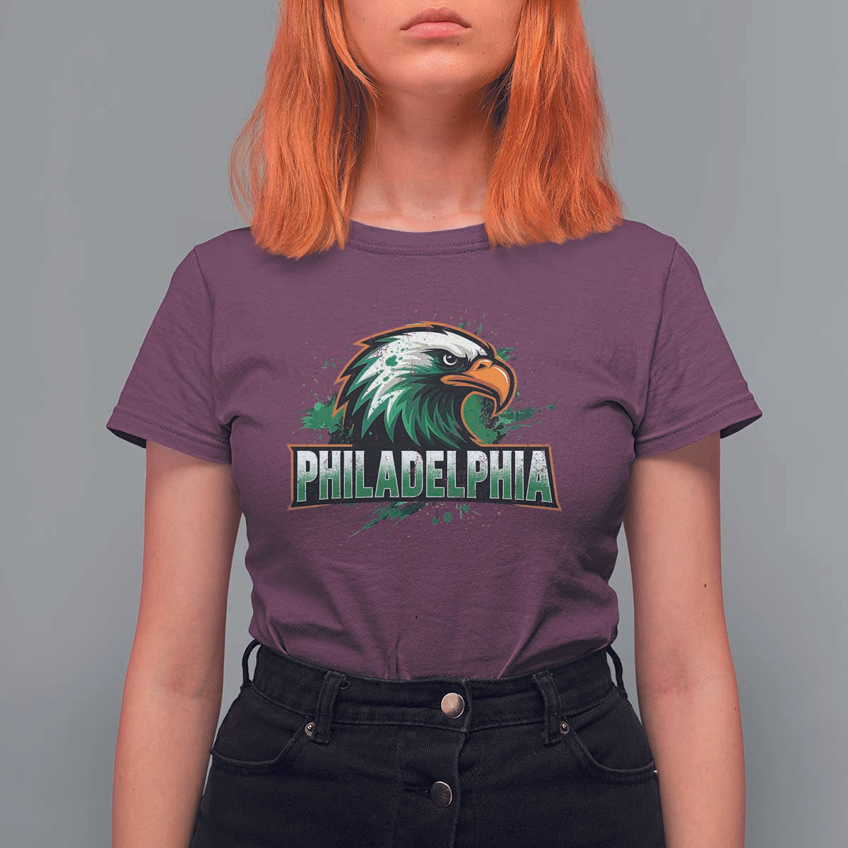 Philadelphia Fan T Shirt For Women Eagles Sport Philly Fan - Wonder Print Shop