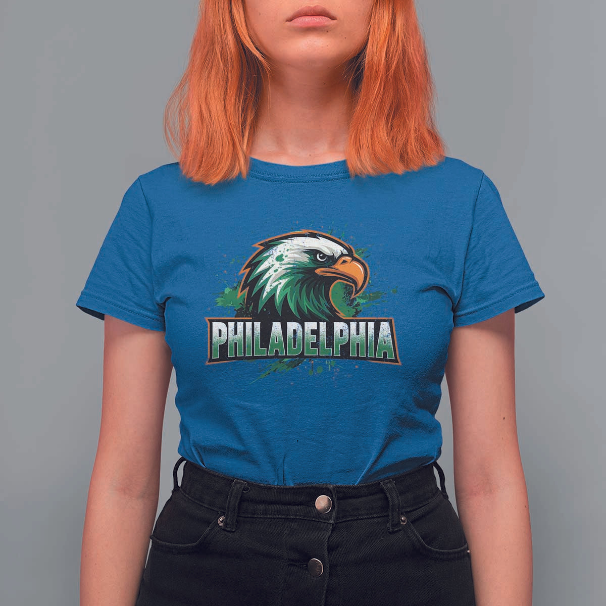 Philadelphia Fan T Shirt For Women Eagles Sport Philly Fan - Wonder Print Shop