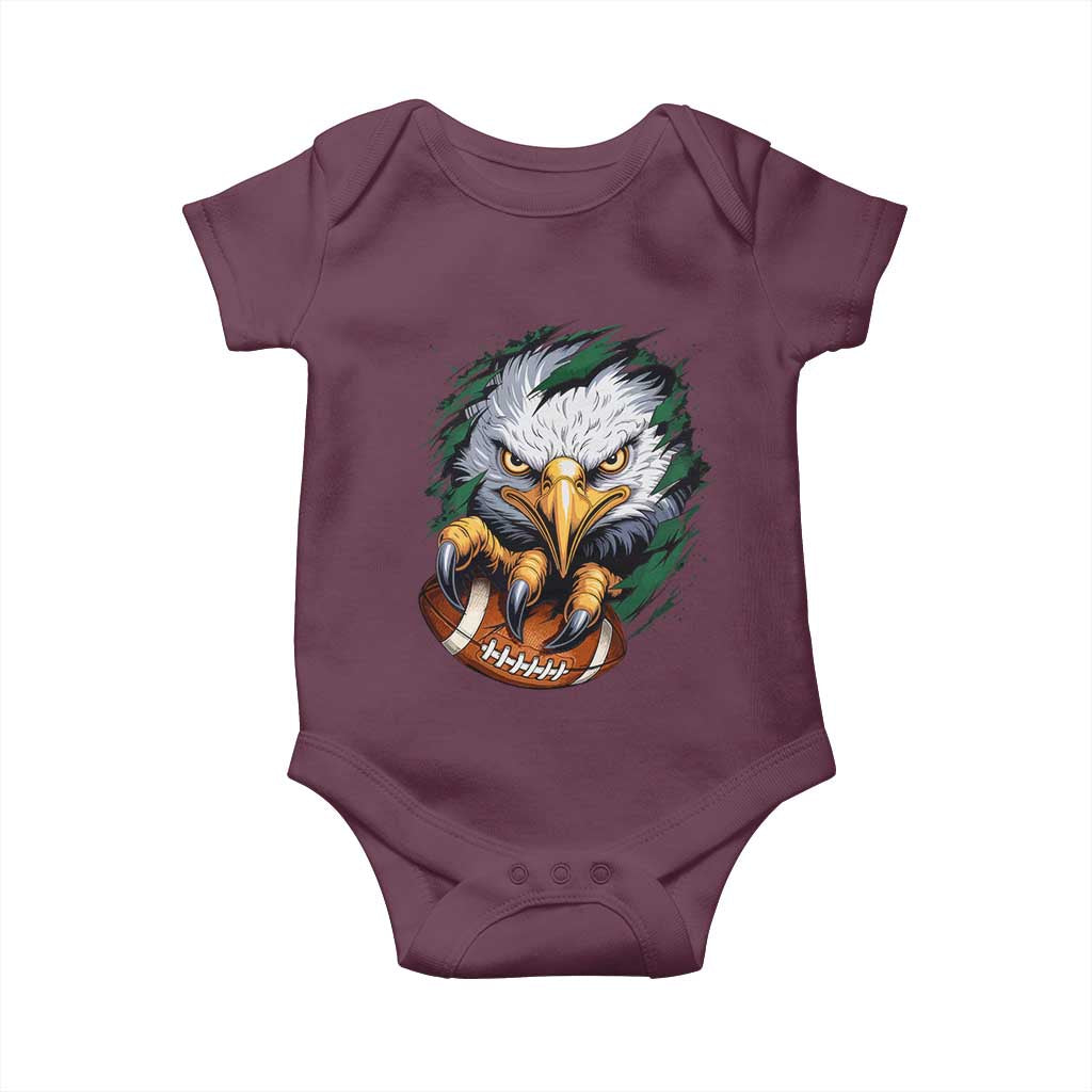 Philadelphia Fan Baby Onesie Green Eagles Sport Game Day - Wonder Print Shop