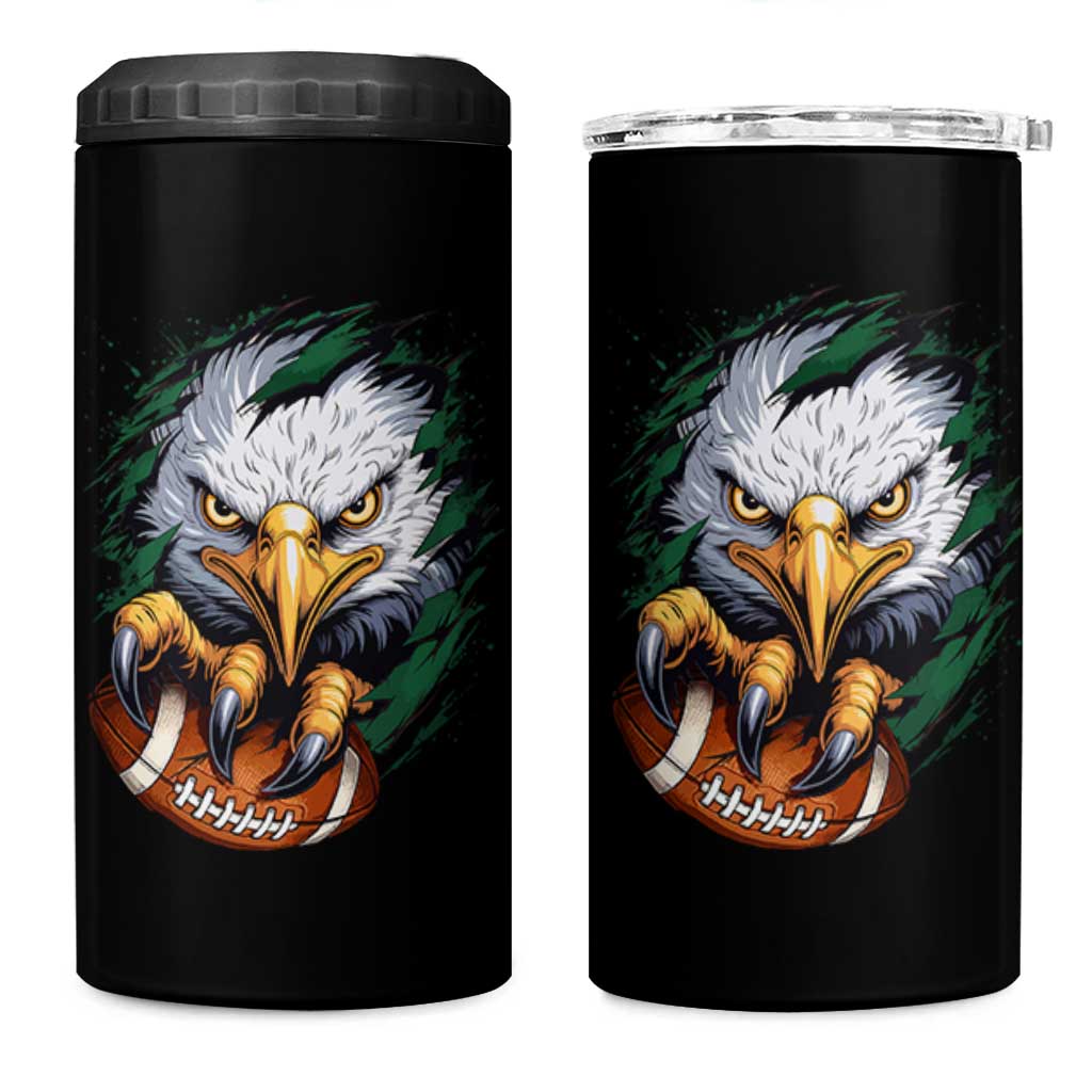 Philadelphia Fan 4 in 1 Can Cooler Tumbler Green Eagles Sport Game Day - Wonder Print Shop