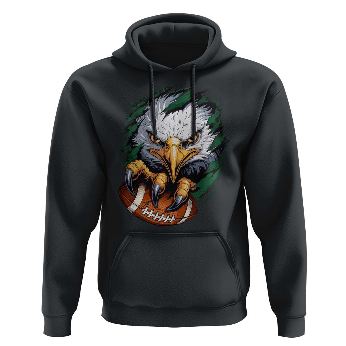 Philadelphia Fan Hoodie Green Eagles Sport Game Day - Wonder Print Shop