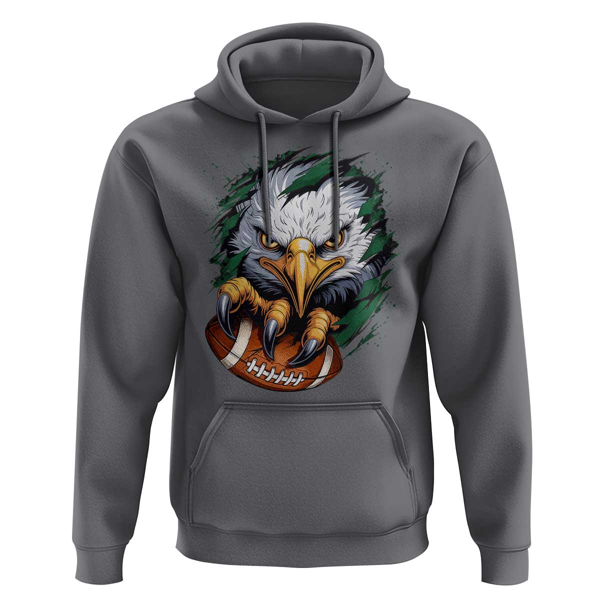 Philadelphia Fan Hoodie Green Eagles Sport Game Day - Wonder Print Shop
