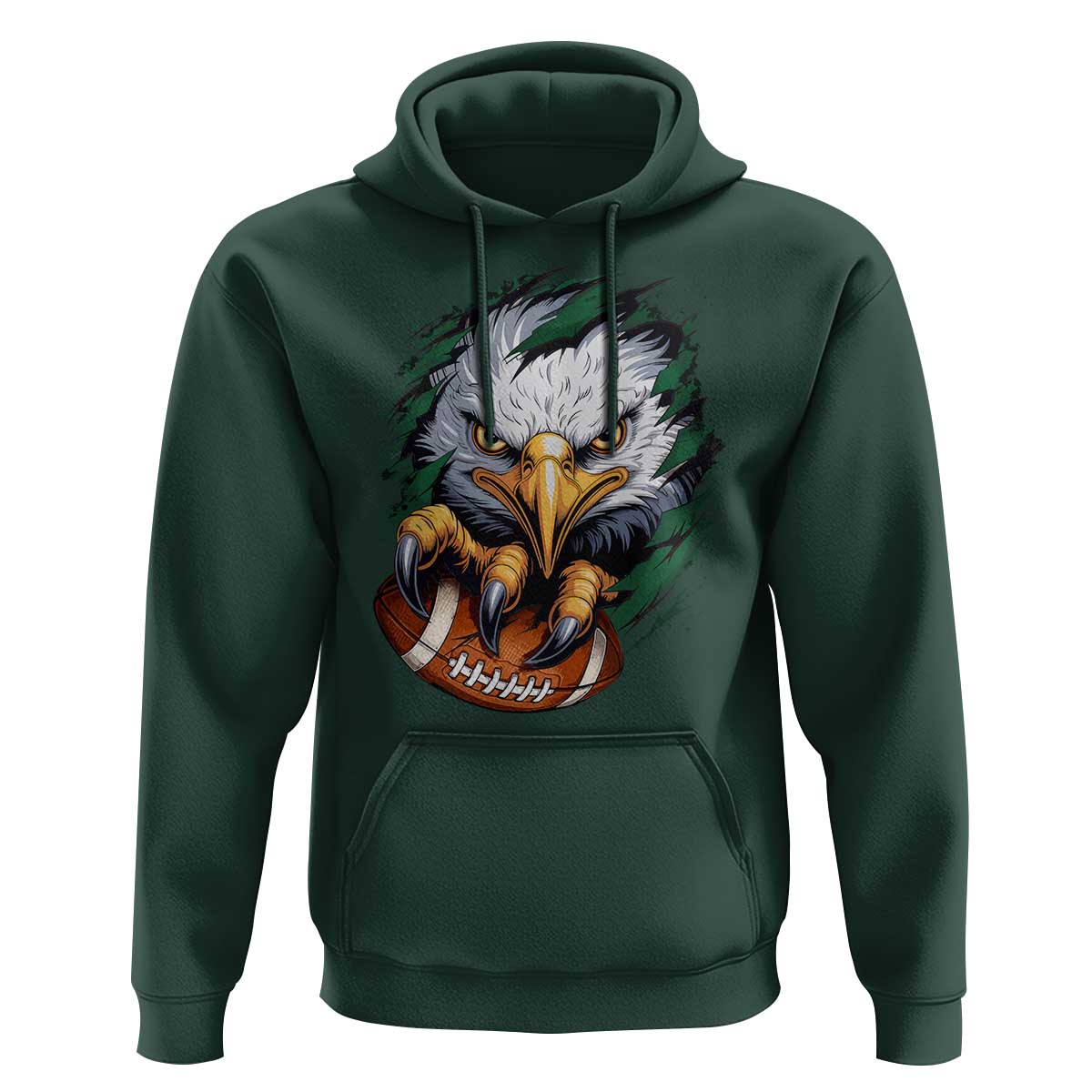 Philadelphia Fan Hoodie Green Eagles Sport Game Day - Wonder Print Shop