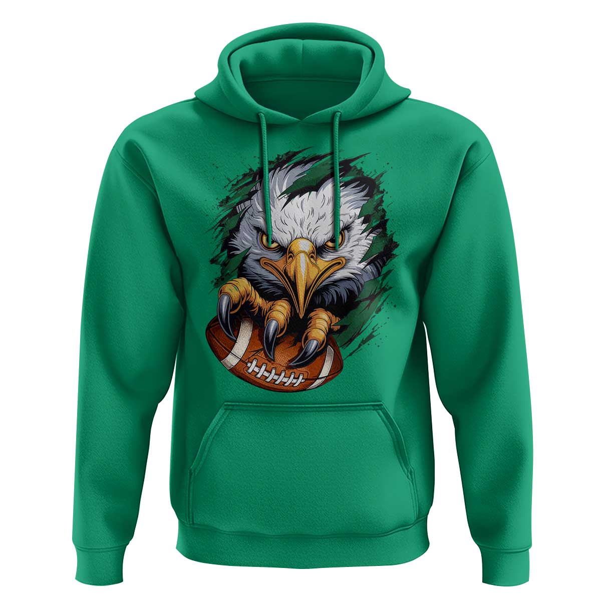 Philadelphia Fan Hoodie Green Eagles Sport Game Day - Wonder Print Shop