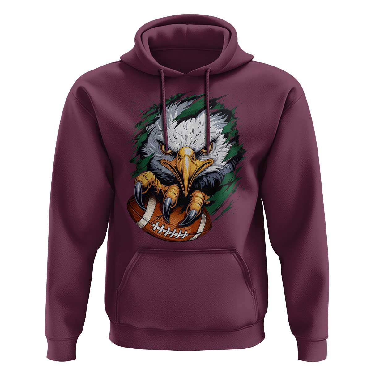 Philadelphia Fan Hoodie Green Eagles Sport Game Day - Wonder Print Shop