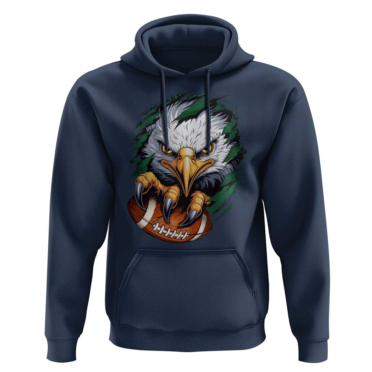 Philadelphia Fan Hoodie Green Eagles Sport Game Day - Wonder Print Shop