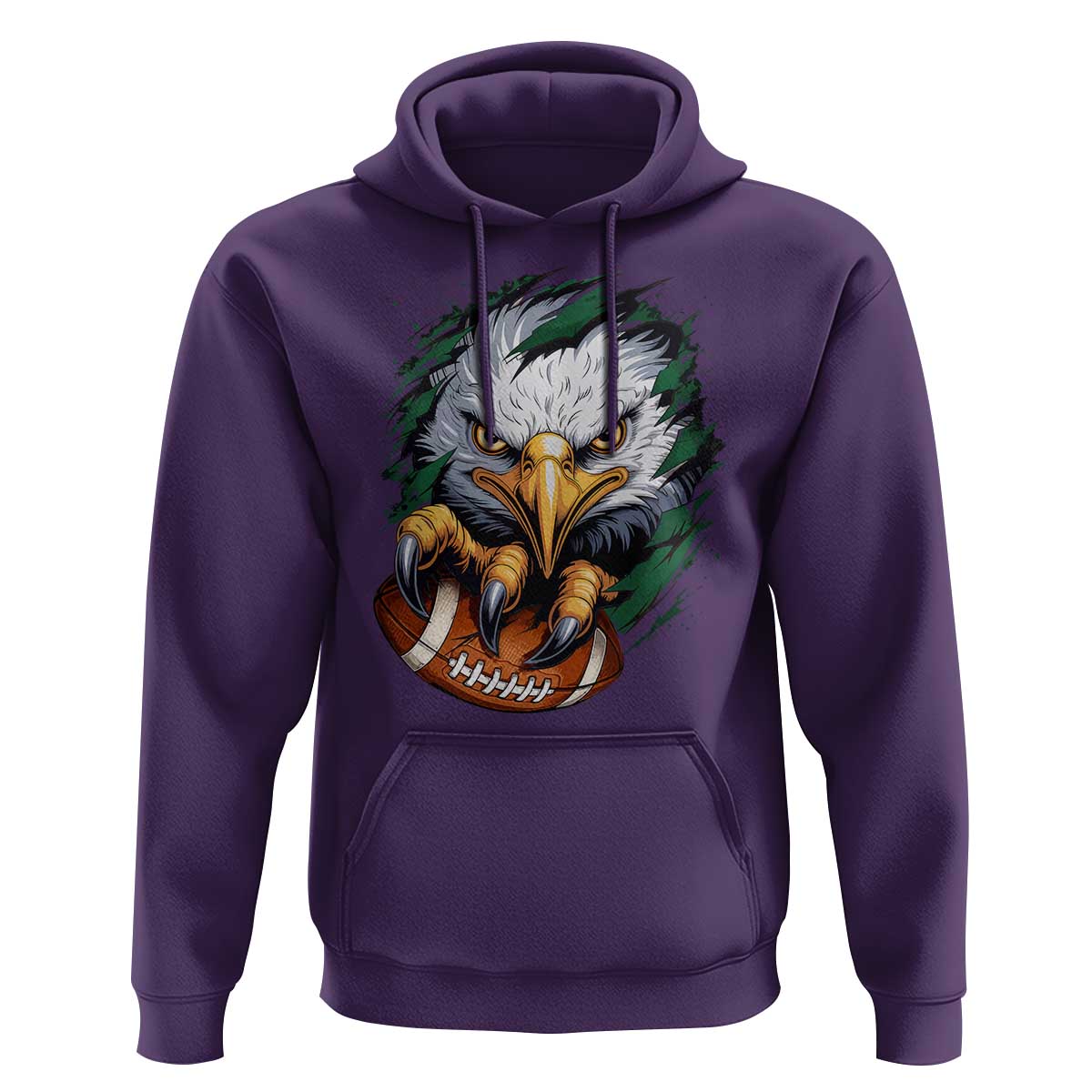 Philadelphia Fan Hoodie Green Eagles Sport Game Day - Wonder Print Shop