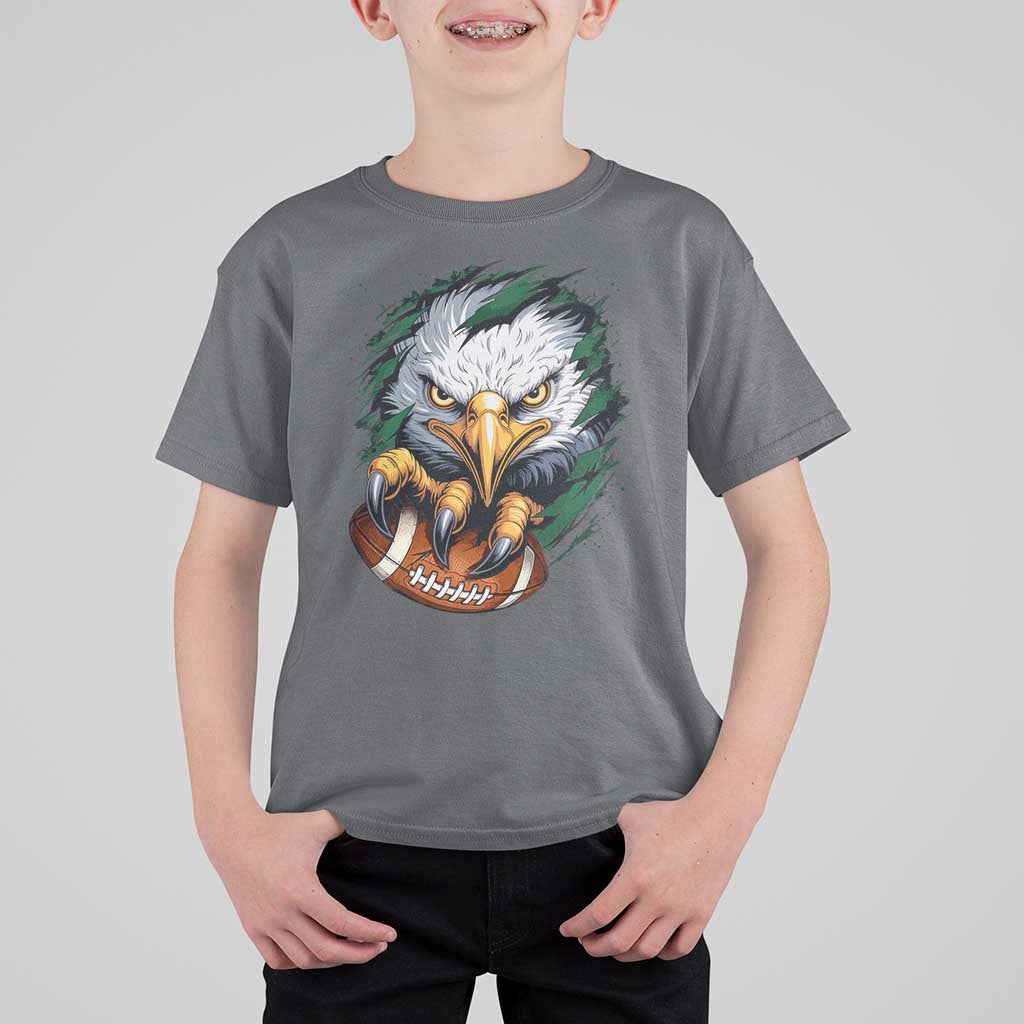 Philadelphia Fan T Shirt For Kid Green Eagles Sport Game Day - Wonder Print Shop