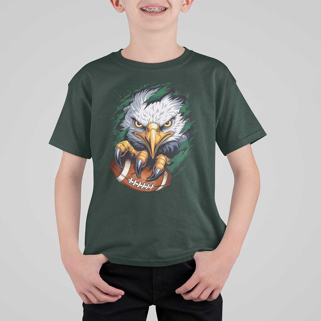Philadelphia Fan T Shirt For Kid Green Eagles Sport Game Day - Wonder Print Shop