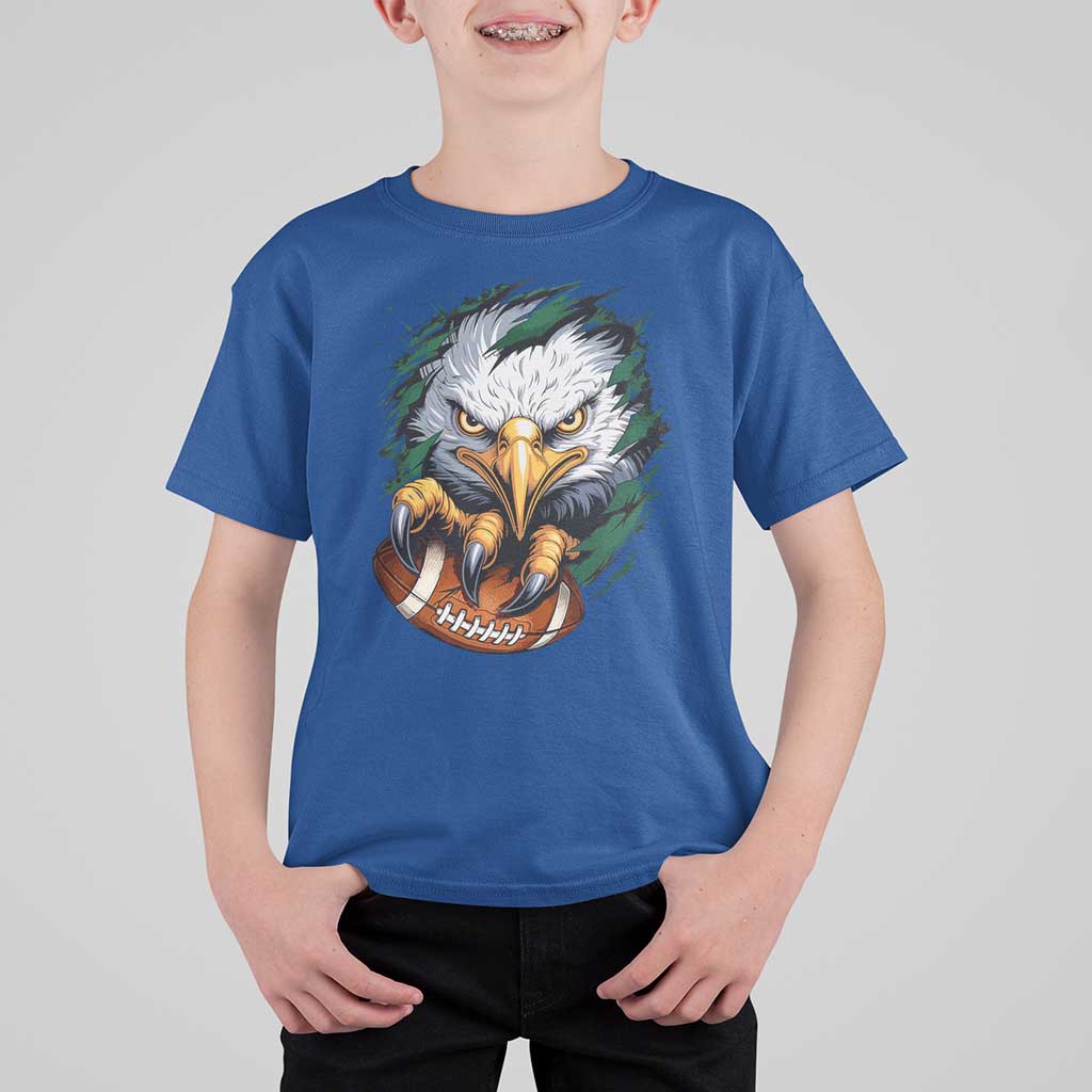 Philadelphia Fan T Shirt For Kid Green Eagles Sport Game Day - Wonder Print Shop