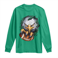 Philadelphia Fan Long Sleeve Shirt Green Eagles Sport Game Day - Wonder Print Shop
